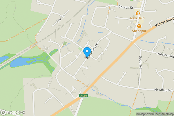 Map location for Milestone Drive, Stourbridge, West Midlands, DY9 0LW