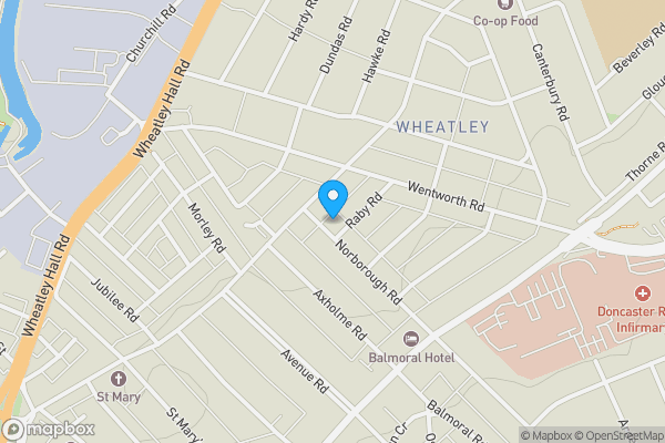 Map location for 42 Norborough Road, Doncaster, South Yorkshire, DN2 4AU