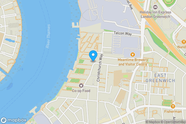 Map location for Units 1, 2, 3 & 6, Block 5, The River Gardens, 71 Banning Street, Greenwich, London, SE10 0YH