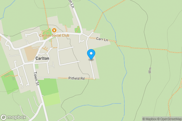Map location for Land Adjacent To 11 Pit Field Road, Carlton, Wakefield, West Yorkshire, WF3 3QZ