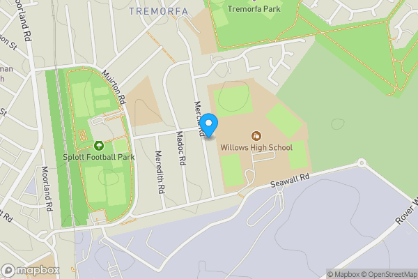 Map location for 42 Mercia Road, Cardiff, South Glamorgan, CF24 2TF