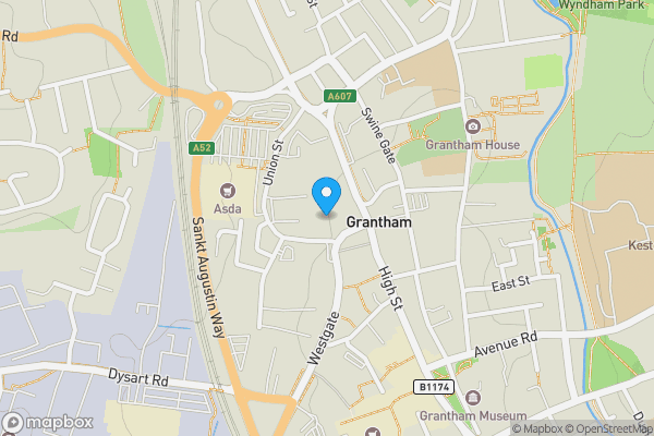 Map location for Gravity, 8 Market Place, Grantham, Lincolnshire, NG31 6LJ