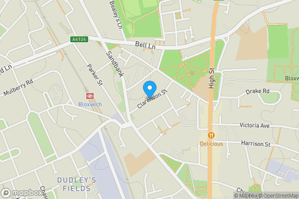 Map location for Clarendon Street, WALSALL, West Midlands, WS3 2HT