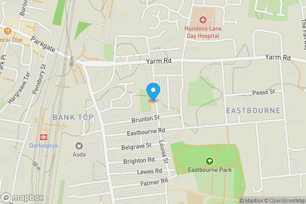 Map location for 46 Louisa Street, Darlington, DL1 4ED