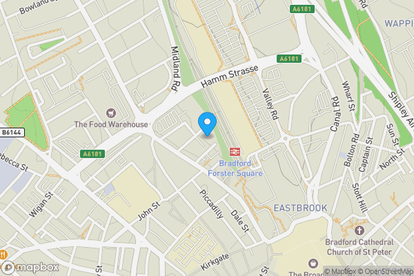 Map location for Apartment 54, Stone Gate, House Stone Street, Bradford, West Yorkshire, BD1 4QF