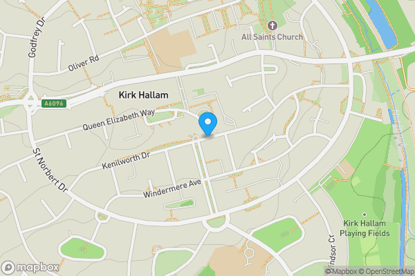 Map location for Hillcrest, Kenilworth Drive, Ilkeston, Derbyshire, DE7 4RW