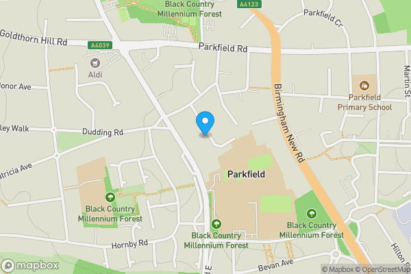 Map location for 32 Malins Road, Wolverhampton, WV4 6AW