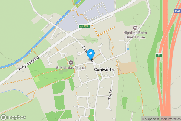 Map location for 38 Coleshill Road, Curdworth, Birmingham, B76 9EX