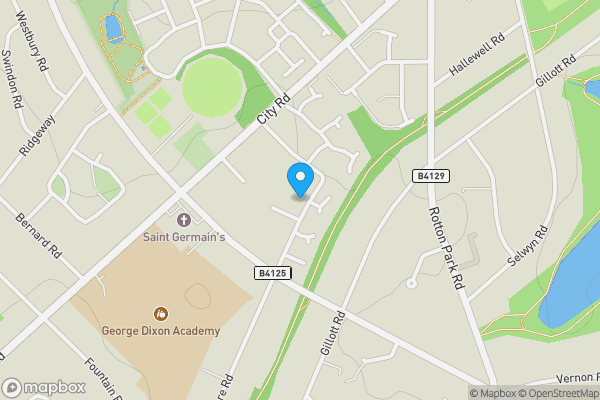 Map location for 126 Stanmore Road, Birmingham, B16 0SX