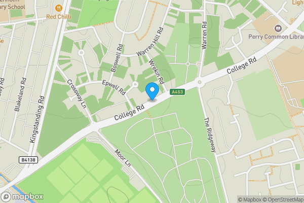 Map location for College Road, BIRMINGHAM, West Midlands, B44 8HE