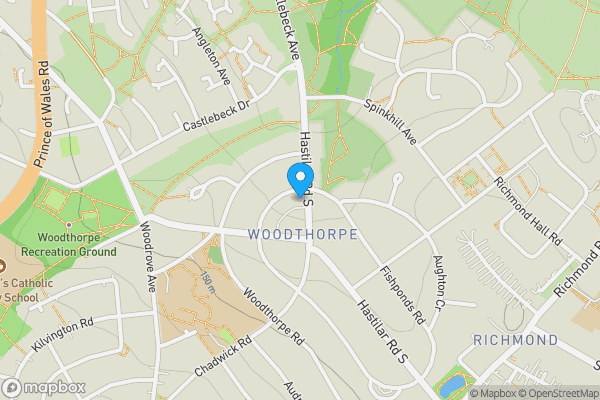 Map location for 216 and 218 Hastilar Road South, Sheffield S13 8EG