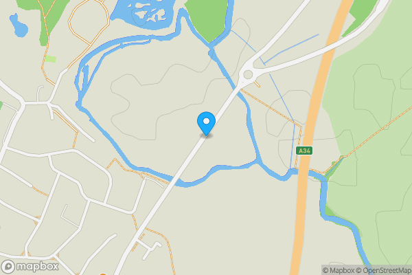 Map location for Bicester Road, Oxfordshire, OX5 2JJ