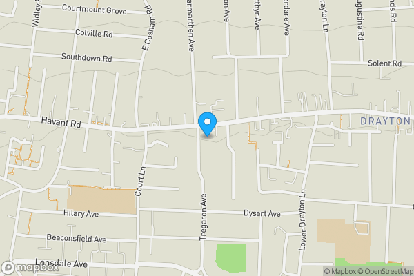 Map location for Flat 18 Nightingale Court, 156-160 Havant Road, Drayton, Portsmouth, PO6 2JA
