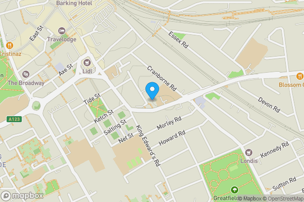 Map location for 95 Westbury Road, Barking, Essex, IG11 7PL