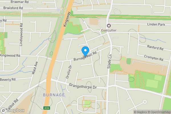 Map location for Burnage Hall Road, Manchester, Greater Manchester, M19