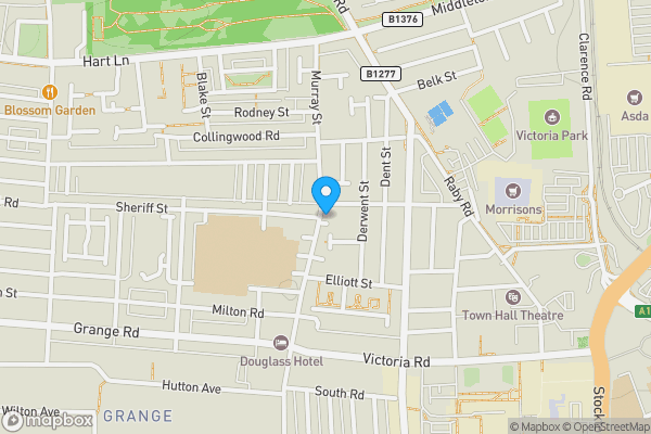 Map location for 40 Murray Street, Hartlepool, Cleveland, TS26 8PH