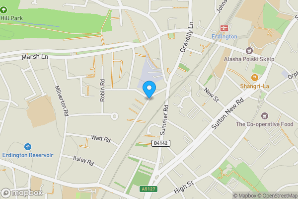 Map location for South Road, Birmingham, West Midlands, B23 6EE