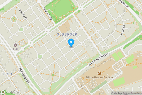 Map location for Ulyett Place, MILTON KEYNES, Buckinghamshire, MK6 2SB