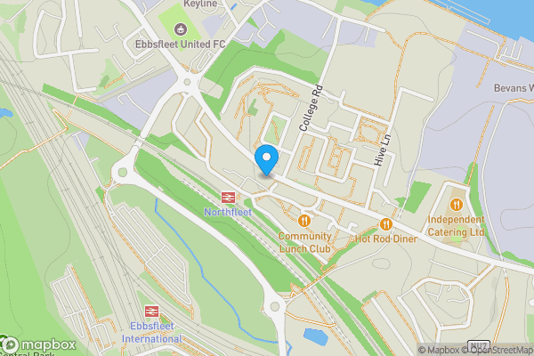 Map location for 5 Stonebridge Road, Northfleet, Gravesend, Kent, DA11 9DR