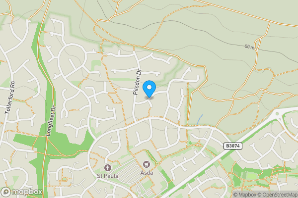Map location for Hawkchurch Gardens, Poole, Dorset, BH17 9EN