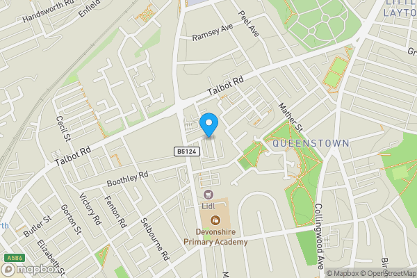 Map location for 1 Chester Road, Blackpool, Lancashire, FY3 8BE