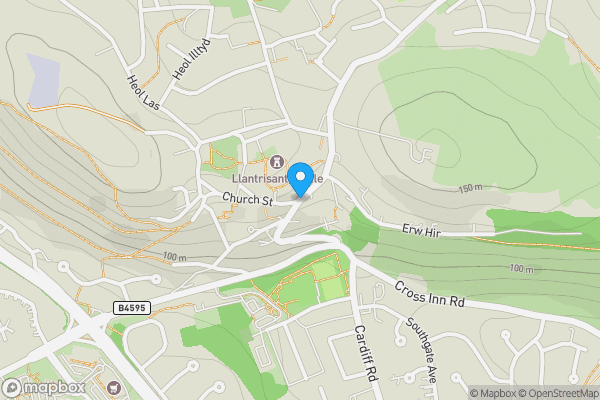Map location for Garage rear of, Llantrisant Road, Pontyclun, Mid Glamorgan, CF72 9DP