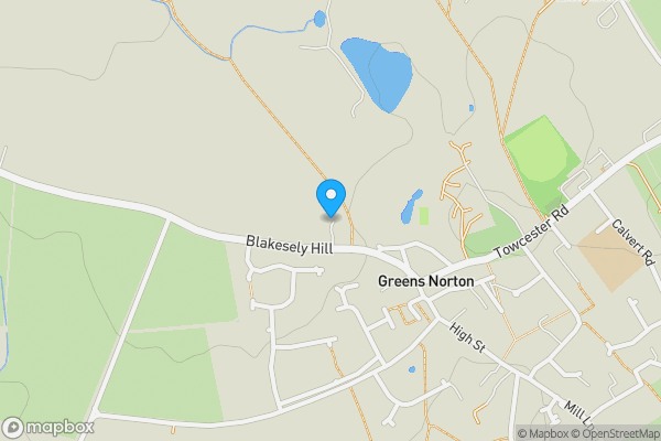 Map location for Land Adj To 18 Blakesley Hill, Greens Norton, Towcester, NN12 8BP