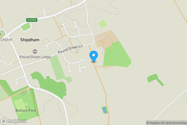 Map location for Meadow View, Watery Lane, Shipdham, Thetford, Norfolk, IP25 7LJ