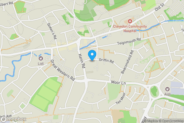 Map location for Development Site @ Griffin Road, Clevedon, BS21 6HH