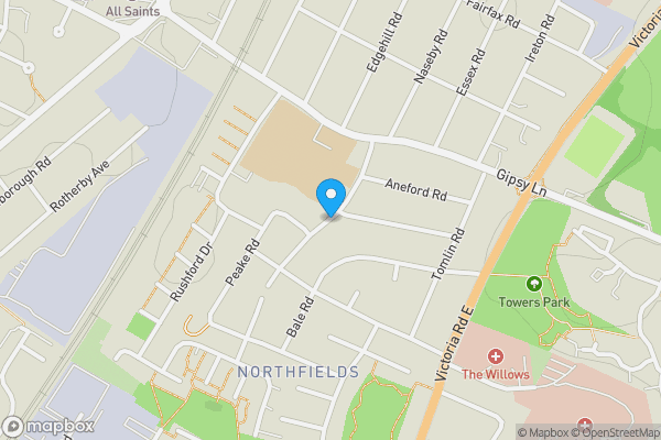 Map location for Northfield Road, Leicester, Leicestershire, LE4 9DH