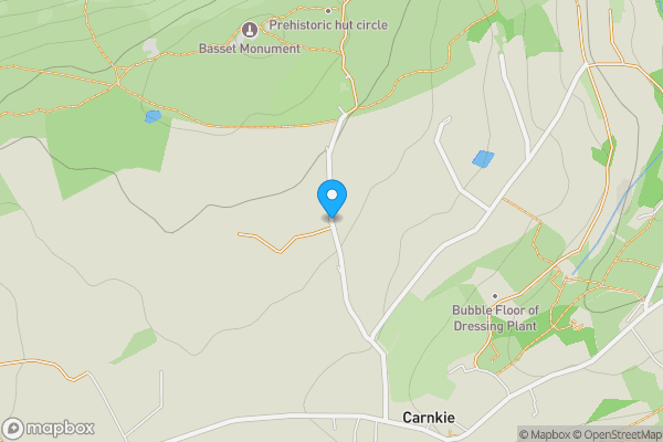 Map location for Carn Lane, REDRUTH, TR16 6SL