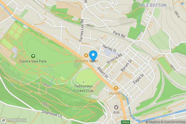 Map location for 5 West Street, Todmorden, Lancashire, OL14 5HY