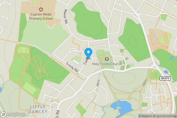 Map location for 25 Castle Road, Dawley, Telford, Shropshire TF4 3EY