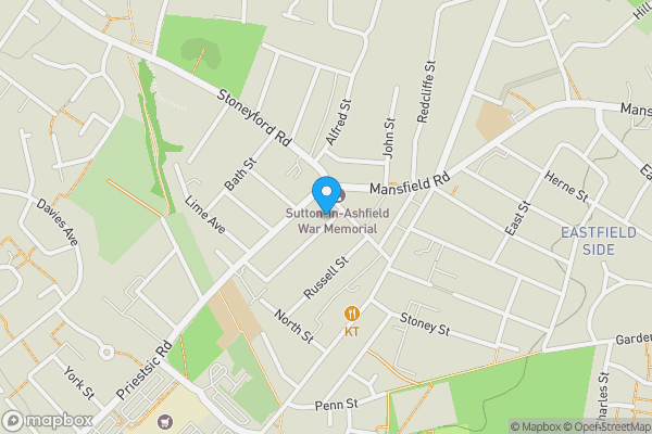 Map location for 10 Morley Street, Sutton-In-Ashfield, Nottinghamshire, NG17 4ED