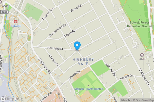 Map location for Broomhill Road, Nottingham, Nottinghamshire, NG6 9GW