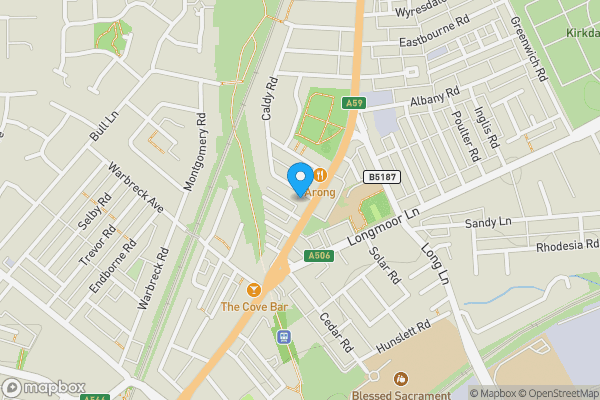 Map location for 31 - 37 Warbreck Moor, Liverpool L9 4RW