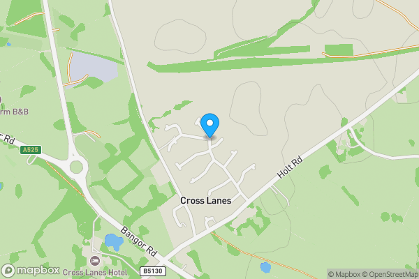 Map location for Land and buildings lying to the North of Parkey Farm, Marchwiel, Wrexham, Clwyd, LL13 0UW 