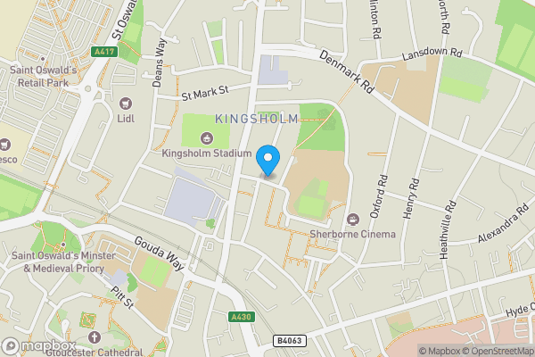 Map location for 2 Swan Road, Kingsholm, GL1 3BJ