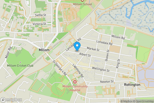 Map location for 167 Albert Street, Millom, Cumbria LA18 4AB