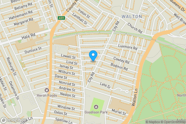 Map location for 26 Hinton Street, Fairfield, Liverpool L6 3AP
