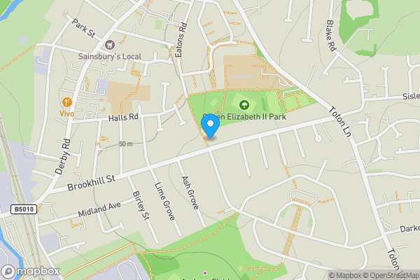 Map location for 121 Brookhill Street, Stapleford, Nottingham NG9 7GU