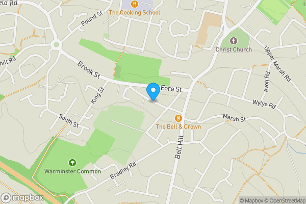 Map location for Chapel Street, Warminster, BA12