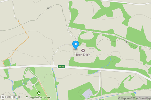 Map location for Bron Eifion Country House Hotel, Criccieth, LL52 0SA