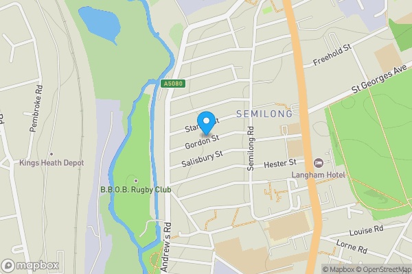 Map location for 46 Gordon Street, Northampton, Northamptonshire, NN2 6BZ