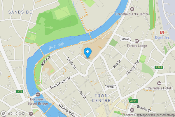 Map location for 4-6 Irving Street, Dumfries, Dumfriesshire DG1 1EL