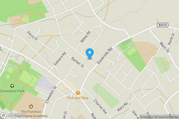 Map location for 24 Lynncroft Eastwood, Nottingham, Nottinghamshire, NG16 3FD