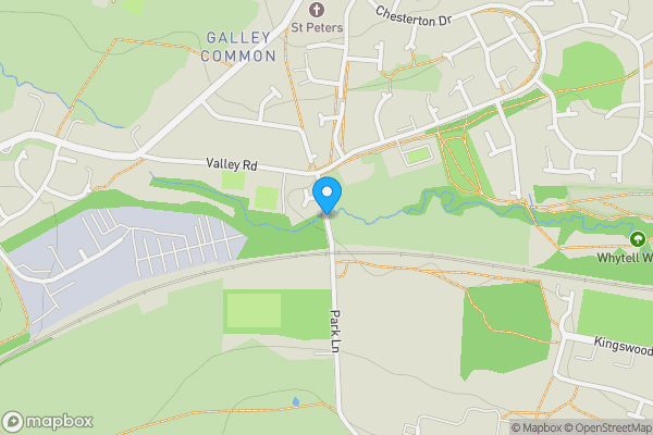 Map location for Land, Park Lane, Galley Common, Nuneaton, Warwickshire CV10 8LR