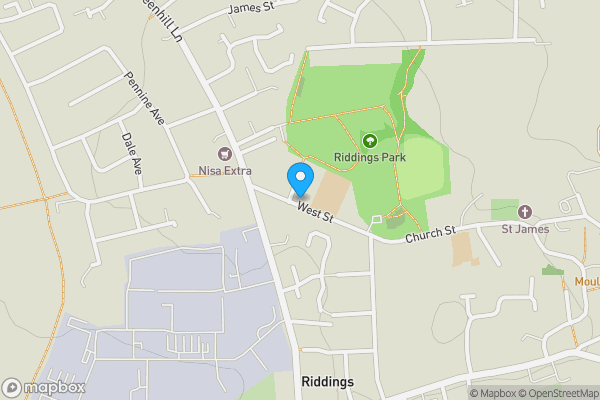 Map location for 28 West Street Riddings, Alfreton, Derbyshire, DE55 4EW