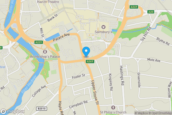 Map location for Flat 10, Miller Heights, 43-51 Lower Stone Street, MAIDSTONE, Kent, ME15 6LN