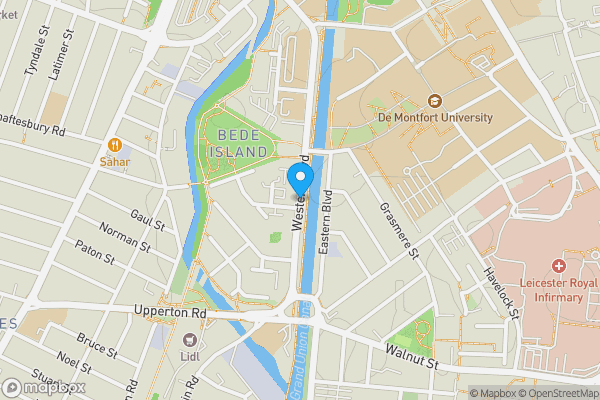 Map location for Freehold Land Interest at Western Boulevard, Leicester, Leicestershire, LE2 7HN